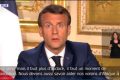 Emmanuel Macron, lors de son allocution, le 13 avril 2020. © Capture d’écran/BFMTV