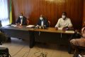 Parlementaires de l’opposition expliquant, le 20 mai 2020, leur action à la Cour constitutionnelle contre la loi fixant les mesures de prévention, de lutte et de riposte contre les catastrophes au Gabon. © Gabonreview