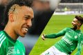 Pierre-Emerick Aubameyang sera un supporter de Denis Bouanga et Saint-Etienne, en finale de la Coupe de France face au PSG. © ASSE