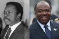 Pour Ali Bongo (à droite), Omar Bongo Ondimba était«un grand homme d'Etat». © Georges Bendrihem, Gabriel Bouys, AFP