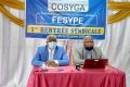 Le président de la Fesype, Paul Moussavou Mombo (à gauche) et le secrétaire général de la Cosyga, Philipe Djoula, le 23 juillet 2020. © Gabonreview