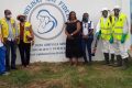 Les membres du Lions club Libreville Ogooué à l’issue de l’opération de désinfection et de stérilisation des espaces et des orphelinats « Ami Fidèle » et « El Jireh ». © D.R.