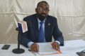 Le responsable du Collectif ‘’Reconstruisons le Gabon autrement’’, Jean Donga, devant la presse, le 5 août 2020, à Libreville, après le rejet des recours introduits à la Cour constitutionnelle sur la dépénalisation de l’homosexualité. © Gabonreview