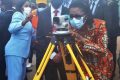 Le Premier ministre, Rose Christiane Ossouka Raponda, lançant, le 25 septembre 2020, les travaux de la route économique «La Transgabonaise». © Primature gabonaise