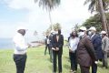 Sylvie Baipo Temon (à droite) et les membres du gouvernement gabonais lors du City Tour de Libreville, le 10 novembre 2020. © Gabonreview