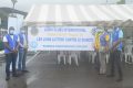 Les membres du Lions Club Libreville Mutu pendant la campagne de dépistage, le 21 novembre 2020 à Libreville. © Gabonreview