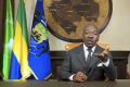 Ali Bongo Ondimba, le 22 mars 2021, lors de son allocution. © Gabonreview/Capture d’écran