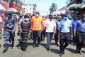 Mont-Bouët : dernière étape, le 19 mai 2021, des visites d’Issa Malam Salatou dans les marchés municipaux de Libreville. © D.R.