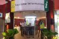 Le stand d’informations du tourisme de l’Agatour, inauguré le 5 mai 2021 à l’aéroport de Libreville. © Gabonreview