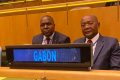 Le Gabon siégera au Conseil de sécurité de l’ONU. (Ici, à droite, Pacôme Moubelet Boubeya, le ministre gabonais des Affaires étrangères). © D.R.