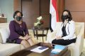 Prisca Nlend Koho et Dr Maya Morsy, au Caire (Egypte), en juillet 2021. © Twitter