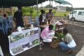 Des jeunes entrepreneurs et leurs produits «made in Gabon», présentés lors du forum RSE Comilog, à Mounana, le 9 juillet 2021. © Gabonreview