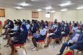 Des étudiants d’EM Gabon et de l’UOB pendant la journée scientifique, le 19 octobre 2021 à Libreville. © Gabonreview