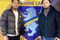 Anthony Oyono (gauche) veut avoir le plus de temps possible avec Frosinone. © Twitter