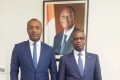 Guy Patrick Obiang et Adama Kamara, le 14 juin 2022 à Abidjan. © Twitter