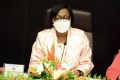 Christine Mba Ndutume ouvrant les travaux, le 9 juin 2022, à Libreville. © Gabonreview