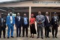 Les aumôniers de la paix en compagnie de la coordinatrice provinciale des Affaires sociales, à Port-Gentil, en juin 2022. © Gabonreview