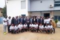 Les membres de la délégation de l’OIF à l’école 241, le 7 juillet 2022 à Libreville. © Gabonreview