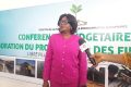 Edith Ekiri Mounombi épse Oyouomi face à la presse, le 25 juillet 2022 à Libreville. © Gabonreview