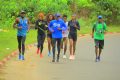 Les coureurs gabonais s’entrainant à Franceville où se déroulera, le 18 septembre 2022, le Run in Masuku. © J.C. Nounamo