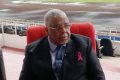 Le liquidateur de l’Anageisc, Jean-Frédéric Ndong Ondo, le 24 octobre 2022, au stade de l’Amitié. © Gabonreview