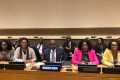 Des membres de la Mission permanente du Gabon auprès de l'ONU, à New York. © D.R.