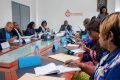 Les participants au dialogue de gestion examinant les dossiers, le 24 mars 2023. © Gabonreview