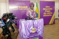 Victoire Lasseni Duboze lors de sa déclaration de candidature, le 7 mars 2023 à Libreville. © Gabonreview