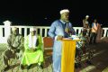 Le grand Imam de Port-Gentil, Mohamed Bekoye, prêchant, le 20 mars 2023 en présence des familles endeuillées. © Gabonreview