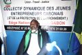 Serge Sananga s’exprimant le 22 avril. © Gabonreview