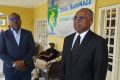 Le nouveau président de la plateforme Alternance 2023, François Ndong Obiang, et son vice-président, Thérence Gnembou Moutsona. © Gabonreview