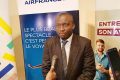 Leresche Even Doneilly Oyaba Yinda, vainqueur national de l’édition 2023 du concours «Ma thèse en 180 secondes», le 22 juin 2023 à IFG. © Gabonreview