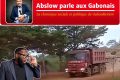 L’un des 14 camions de minerai en partance pour la gare ferroviaire de Booué © GabonReview