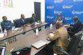 Les membres de la Commission de la CEEAC échangeant avec le ministre de l’Industrie et du Commerce du Rwanda. © Com.CEEAC