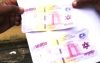 Quelques billets de banque de très mauvaise qualité jadis retrouvés chez des faussaires. © Gabonreview/Capture d’écran
