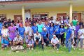 Photo de famille avec Les Engagés et les candidats au Bac, le 7 juin 2024 à Medouneu. © GabonReview