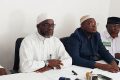 L’imam Moslim Mouissi Mouissi (en blanc) lisant la communication du Remede, le 5 juin 2024.  GabonReview