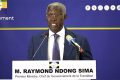 Raymond Ndong Sima s’exprimant, le 18 juin 2024. © Gabonreview