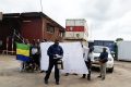 Des agents du groupe Mémo lors d’une grève. © GabonReview