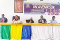 Les officiels lors de la présentation de la foire, le 12 juillet 2024, à Port-Gentil. © GabonReview