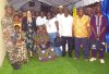 Avec les chefs de quartier du 2è arrondissement de Libreville, la ministre de la Réforme des institutions, Murielle Minkoue ép. Mintsa, le 25 juillet 2024. © GabonReview