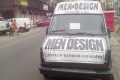 Le «Men Design», le premier salon de coiffure mobile du Gabon, a subi un vol et des actes de vandalisme. © D.R.