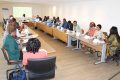 Les DRH des entreprises membres du Simpex autour du DG du PNPE et du mandataire du syndicat. © GabonReview