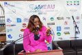 Nupsia Jennifer Mayombo, présidente du comité d’organisation du Sameau, le 12 septembre 2024. © GabonReview