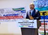 Le président de Ensemble pour le Gabon, l’ex-Premier ministre Alain-Claude Bilie-By-Nze, le 28 octobre 2024, à Libreville. © D.R.