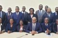 Les 16 candidats en lice pour le 22e concours d’agrégation CAMES, le 10 octobre 2024 à Libreville. © D.R.