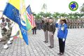 Le général de corps d’armée Brigitte Onkanowa et les généraux américains, le 20 novembre 2024, à Libreville. © D.R.