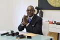 Le député de la Transition, Serge Maurice Mabiala, s’exprimant le 21 novembre 2024, à Libreville. © GabonReview