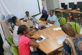 Une séance de formation avec les bénéficiaires d'un programme à Port-Gentil. © D.R.