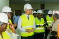 Le ministre de l'Industrie, François Mbongo Rafemo Bourdette, en visite chez industriel gabonais en juin 2024  à Mouila. © D.R.